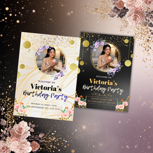 Luxury Birthday Invitation Template