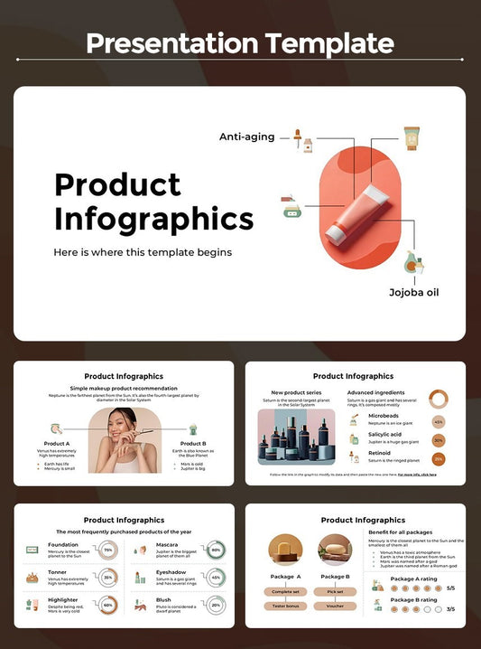 GlowUp - Complete Beauty Product Presentation Kit - 20 Editable Slides
